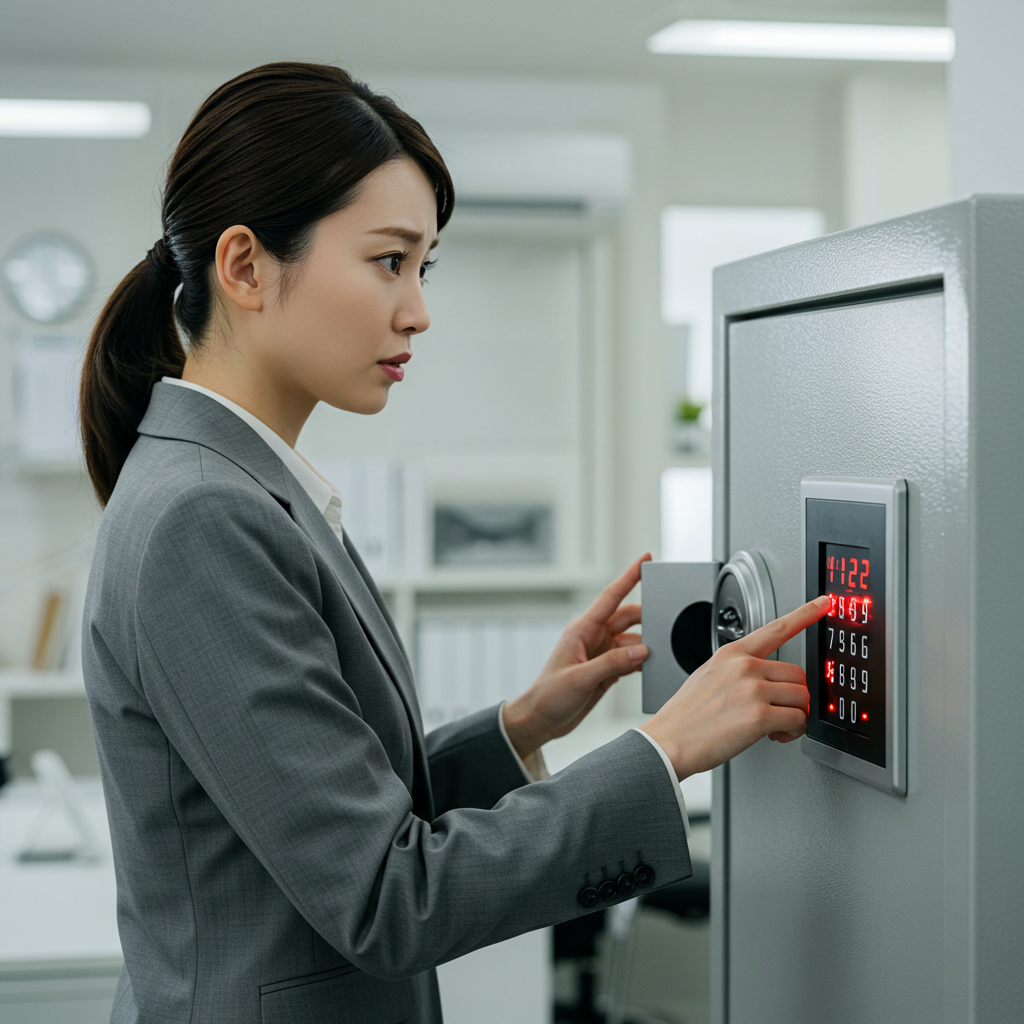 テンキー式金庫の開け方
