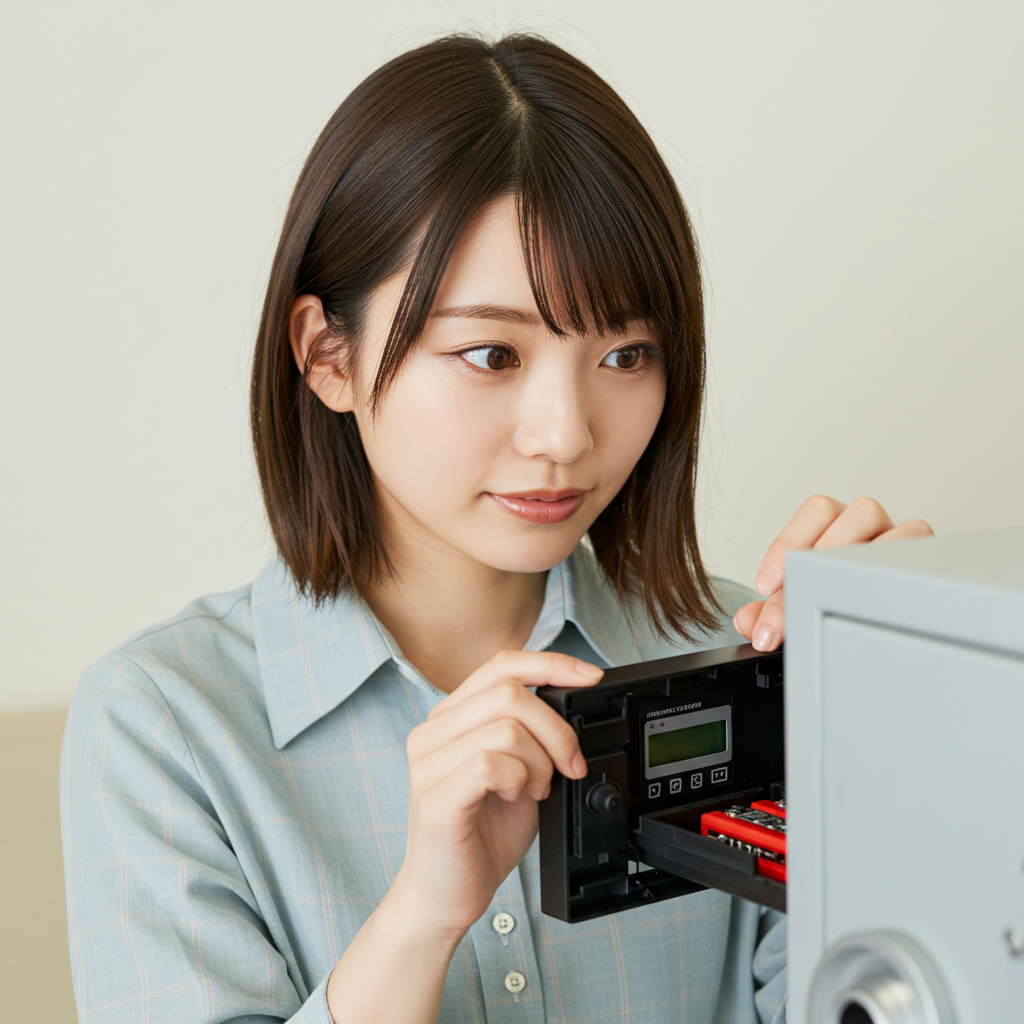 テンキー式金庫：エラー解除と再入力