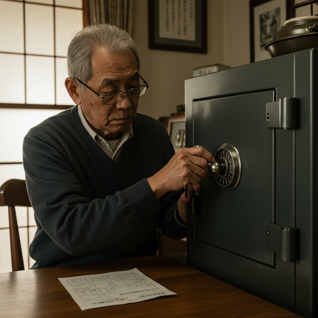 ダイヤル式金庫の操作ミス