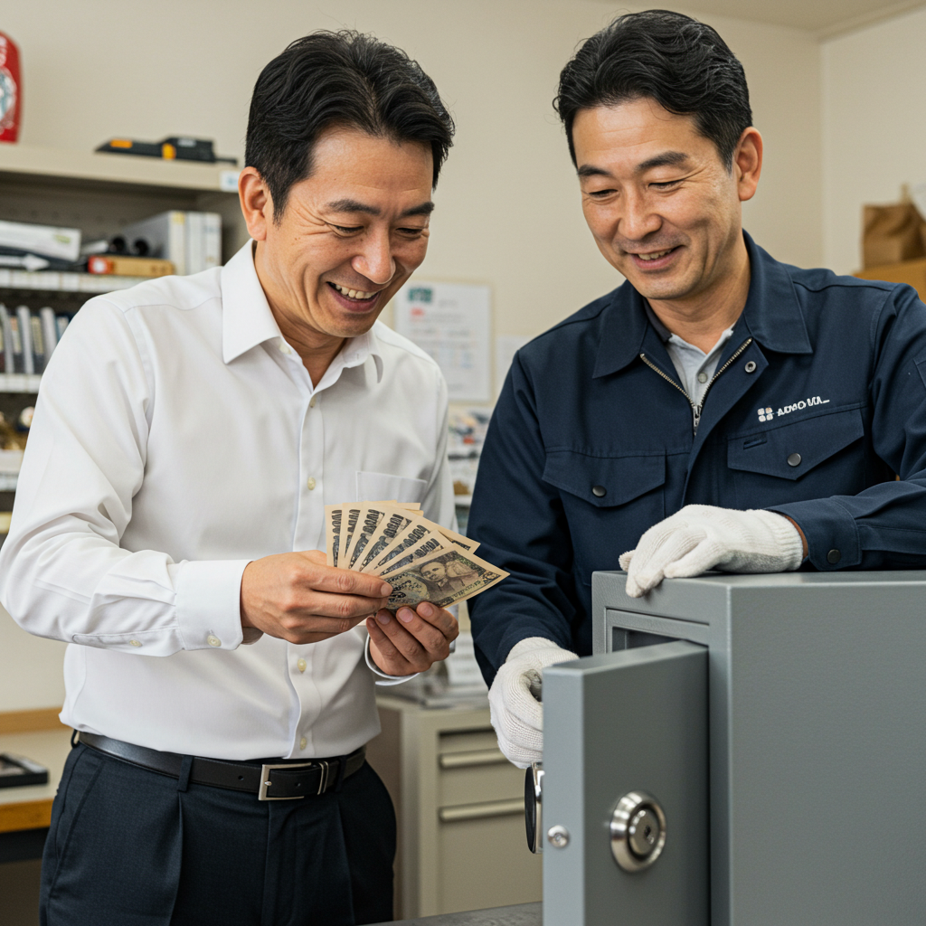 作業後の確認と支払い