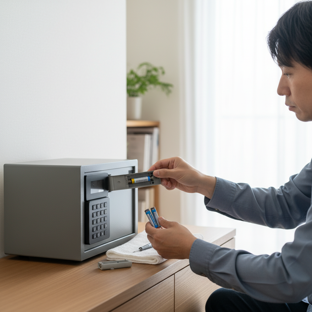 プッシュ式金庫・テンキー式金庫が開かない場合の対処法に関する画像