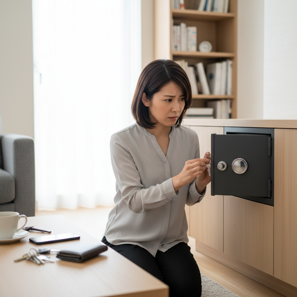 鍵式金庫が開かない場合の対処法に関する画像