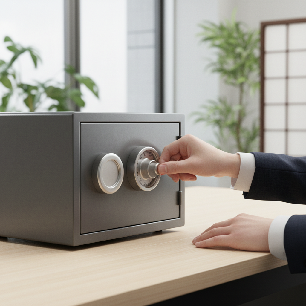 ダイヤル金庫の回し方は?正しい操作手順に関する画像