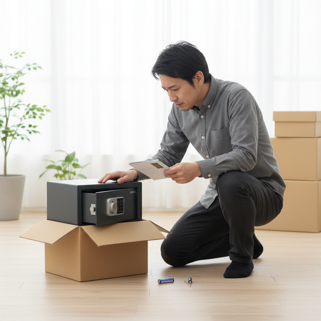 コーナンで購入した金庫が開かない場合に関する画像