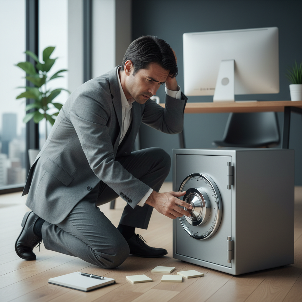 ダイヤル式金庫が開かない主な原因に関する画像