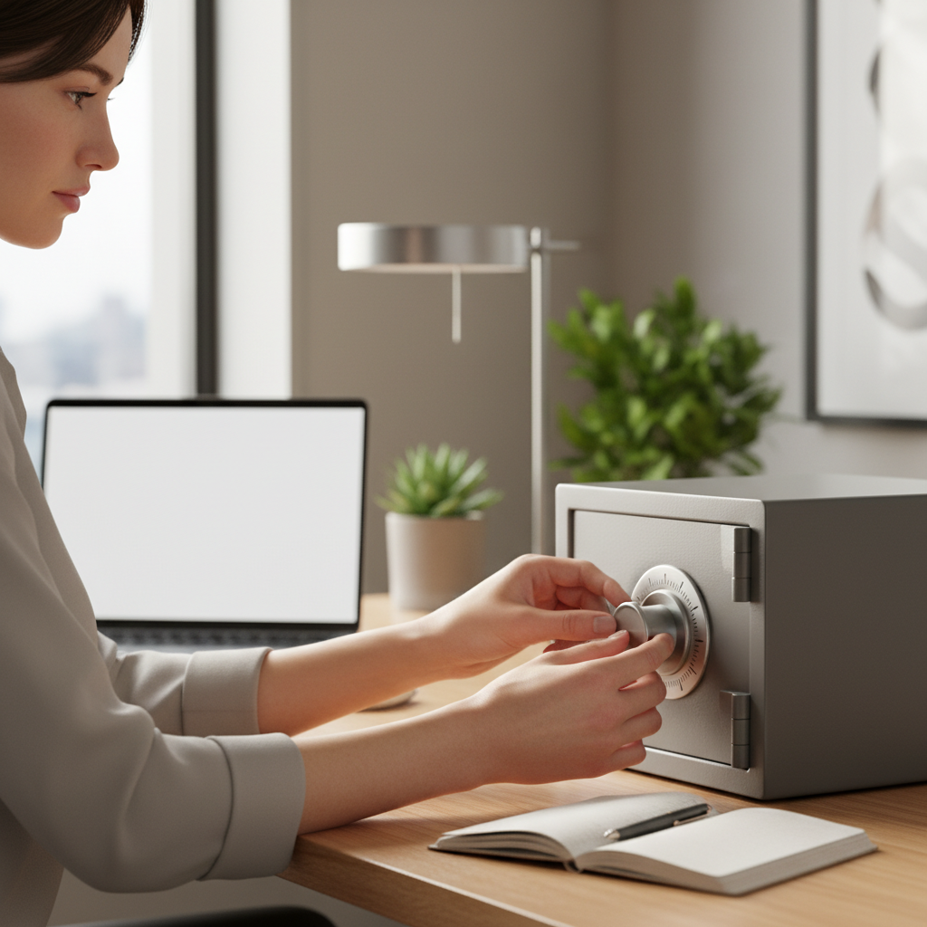 ダイヤル式金庫のロック解除方法に関する画像