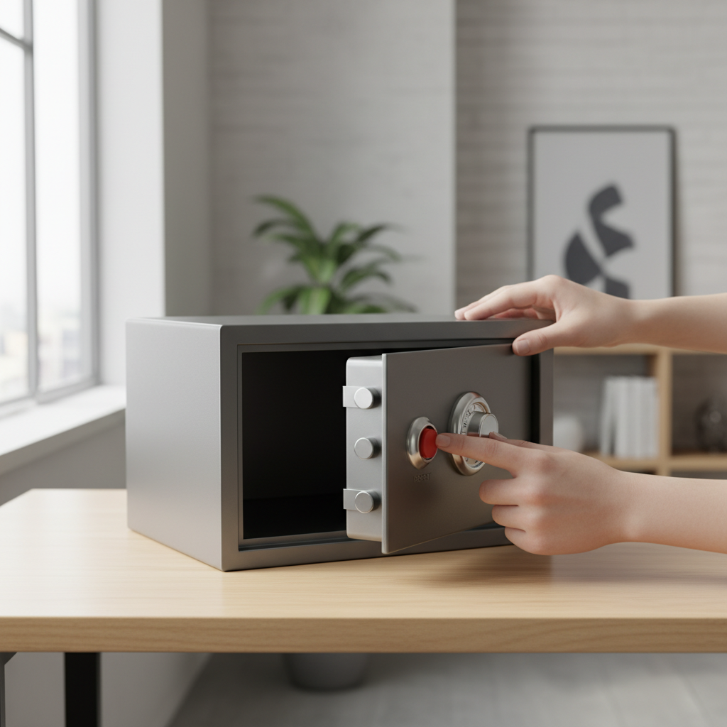 ダイヤル式金庫のリセット方法に関する画像