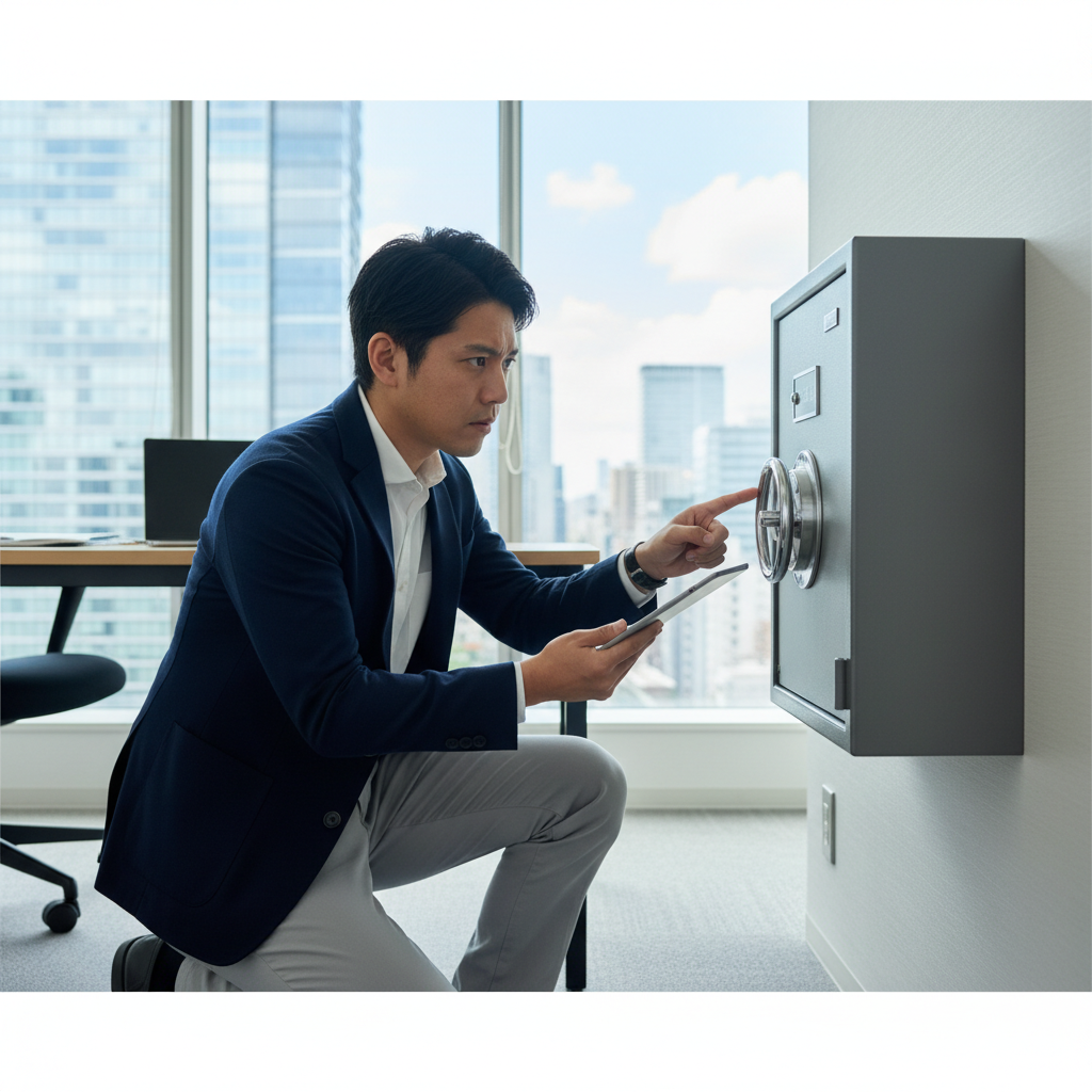 金庫のダイヤルを忘れた時にまず確認すべきことに関する画像