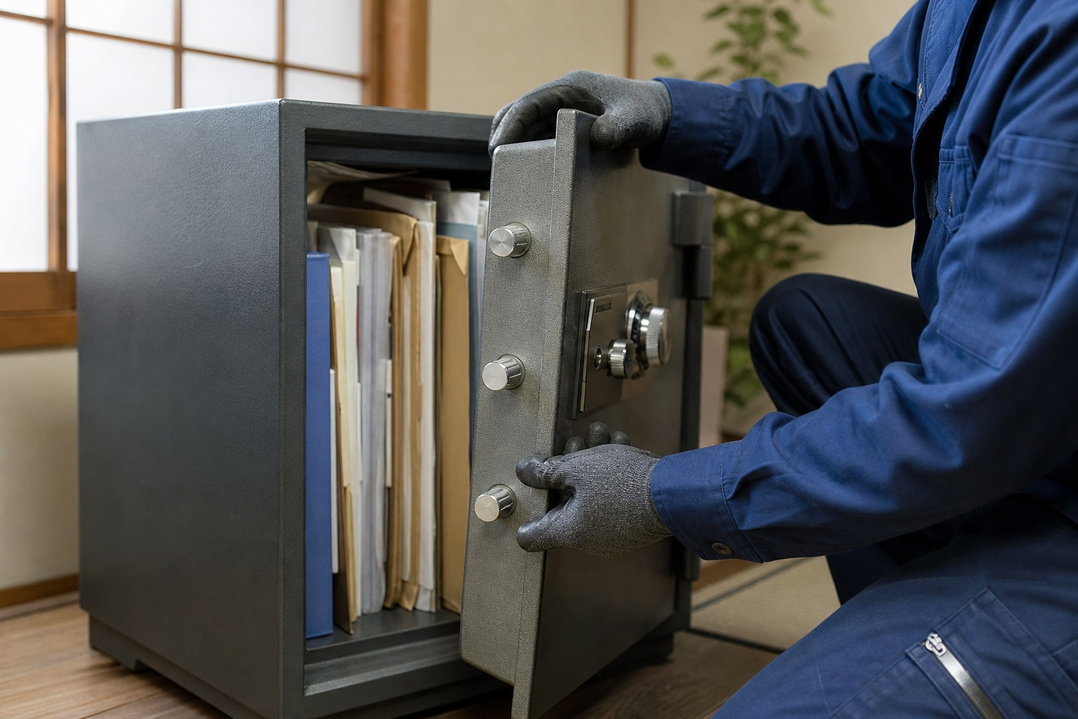 扉の歪みや内部の荷物詰まりによる不具合の可能性